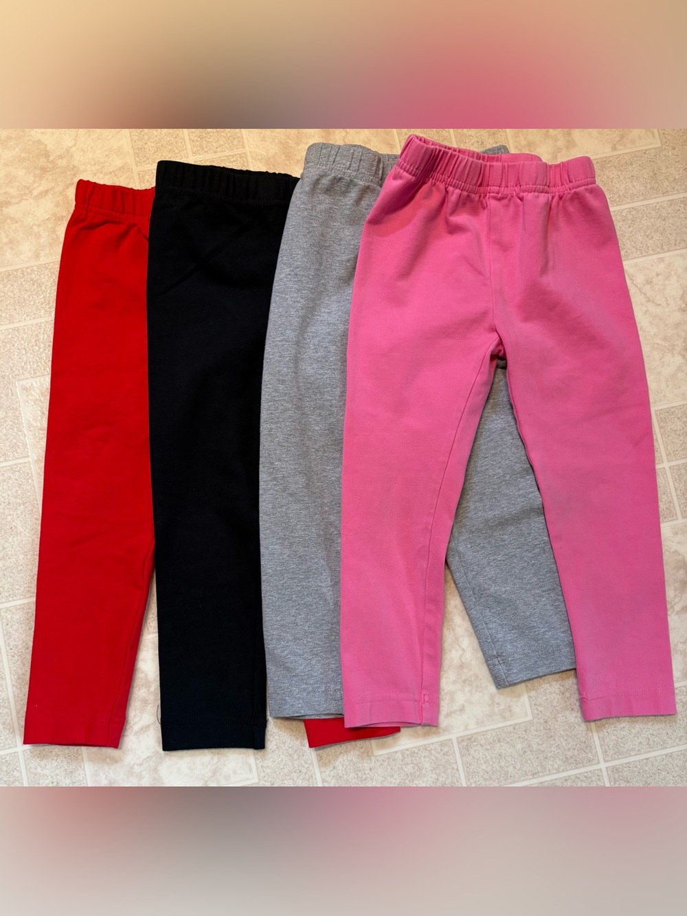 Hanna Andersson 3T Girls Leggings -set of 4